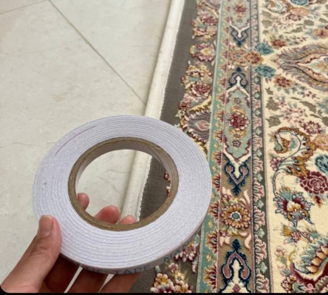 چسب دوطرفه یدک محافظ ریشه فرش ۲۵ متری