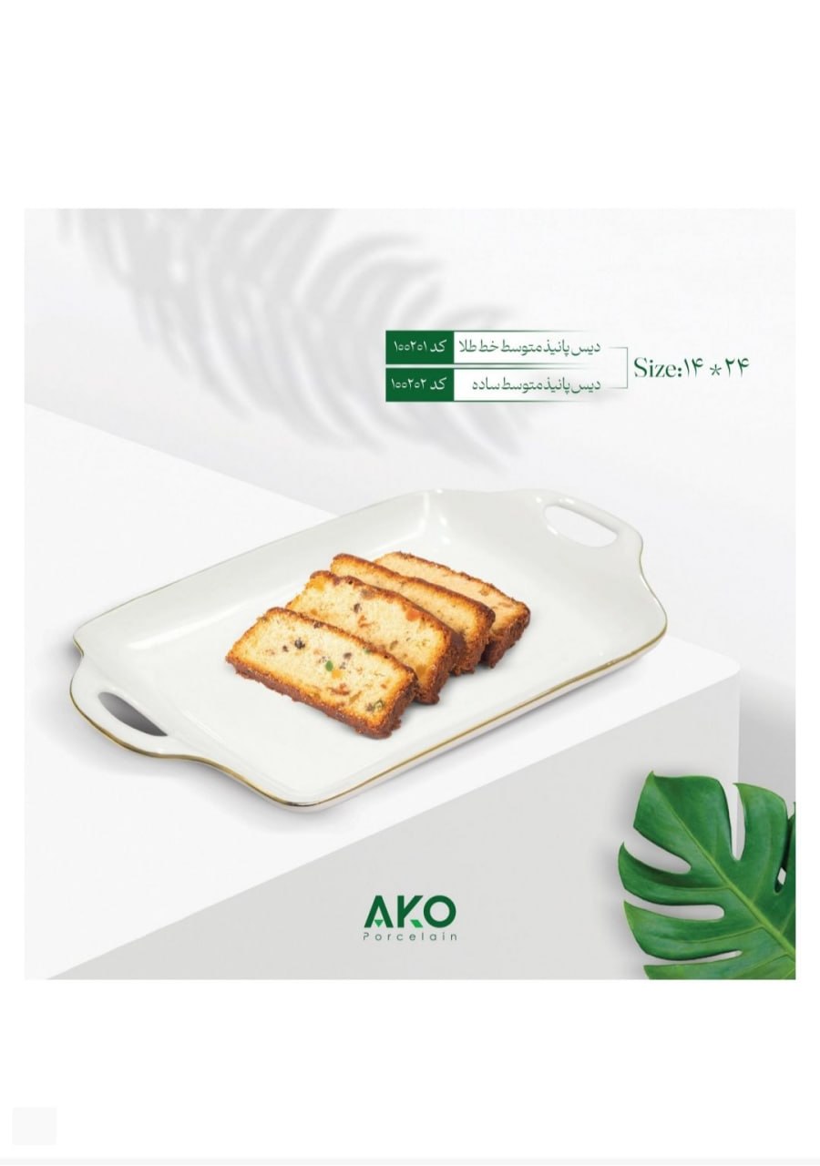 دیس پانیذ متوسط خط طلا AKO (14×24)