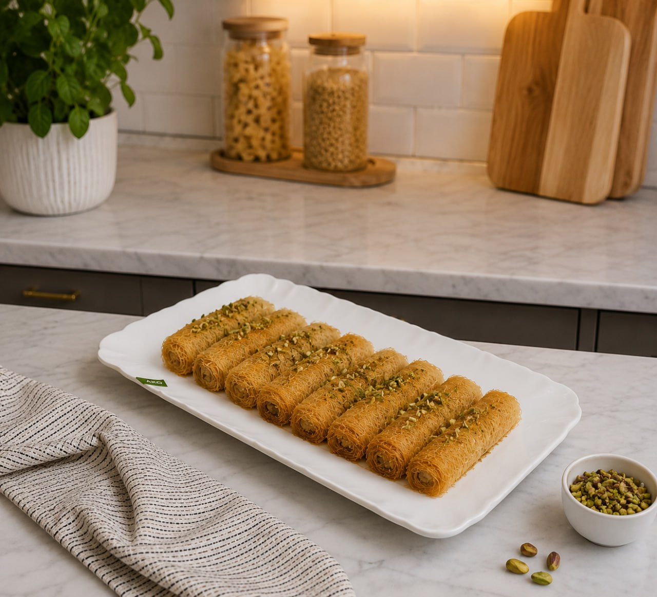 دیس مستطیل روناک ساده AKO (23×35)