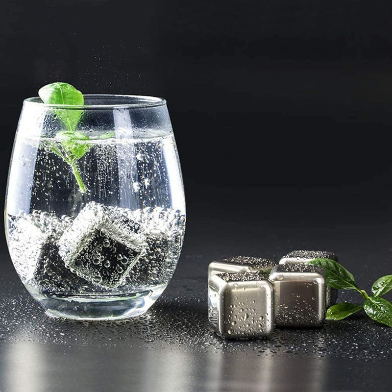 قالب یخ استیل مکعبی 4 عددی