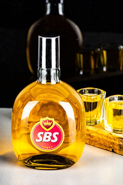 بطری آب شیشه ای طرح جور (تک کارتن) طرح رندوم
