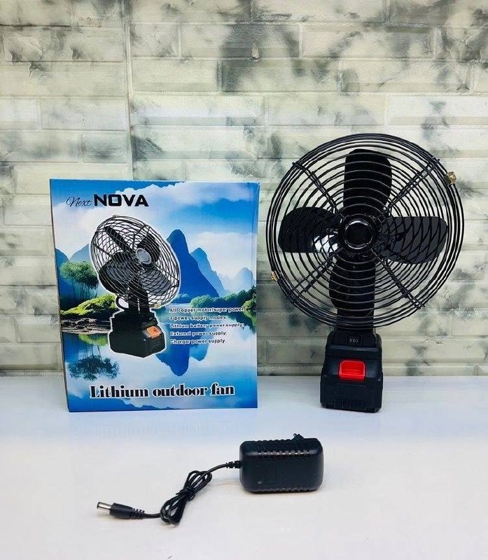 پنکه فلزی شارژی 48 ولت NOVA