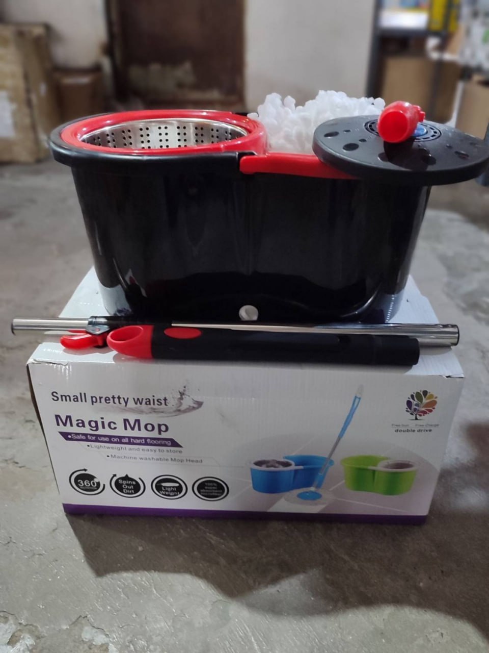 سطل و طی چرخشی magic mop