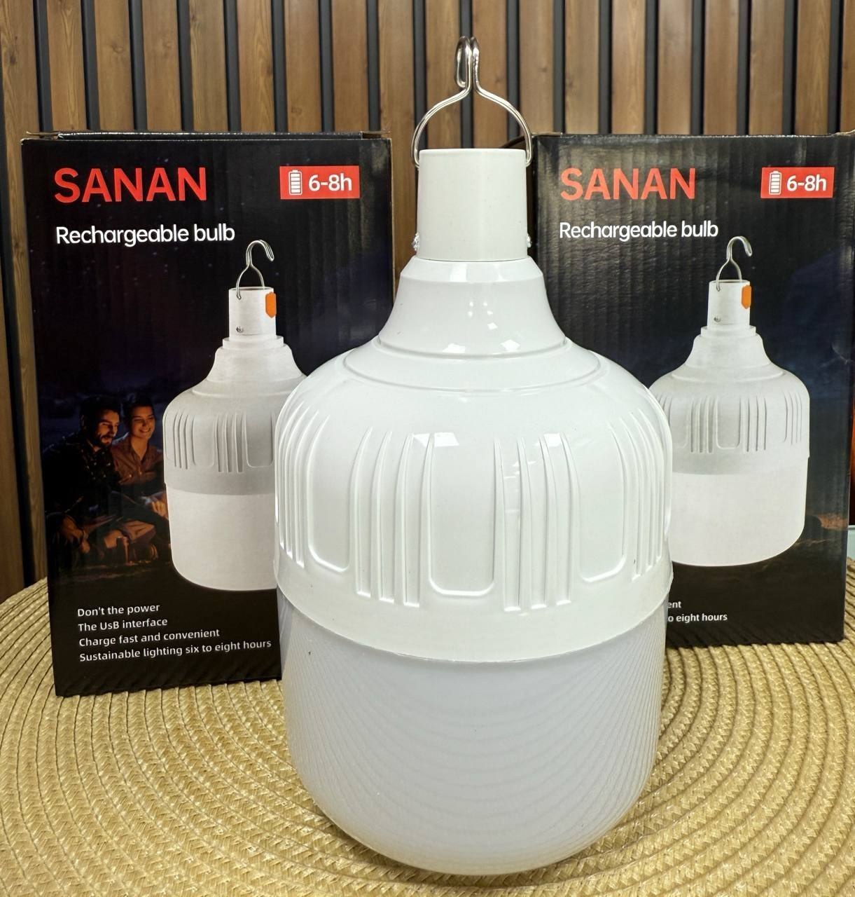 لامپ آویزدار شارژی 60 وات SANAN(کمپینگ ومسافرت)
