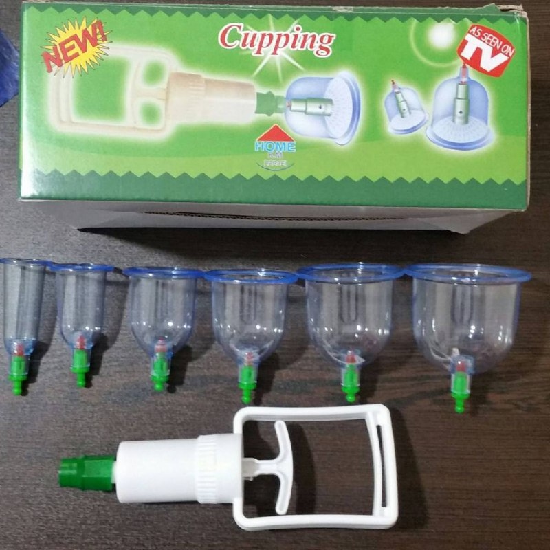 دستگاه بادکش 6تایی جعبه سبز #بادکش #sku_15033