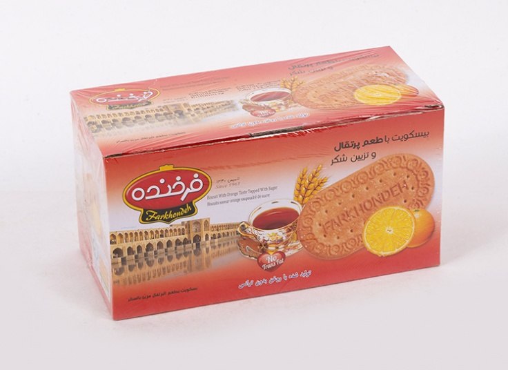 بیسکوئیت پذیرایی فرخنده بسته 6 عددی (طعم رندوم)