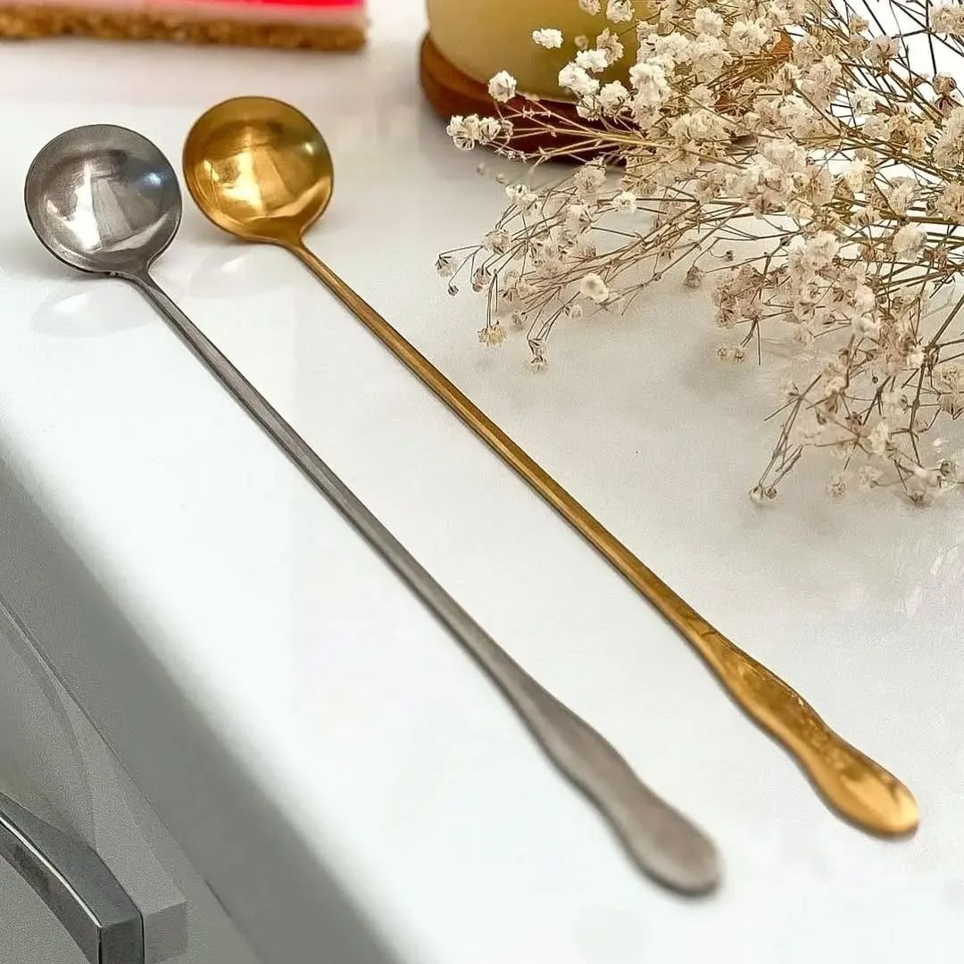 قاشق همزن پارچ استیل نقره ای