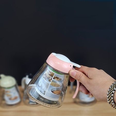 شکرپاش شیشه ای پینگو رنگین کمان زیباسازان